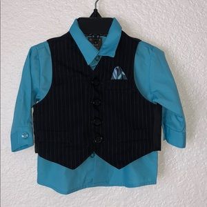 💙Dress shirt and vest
